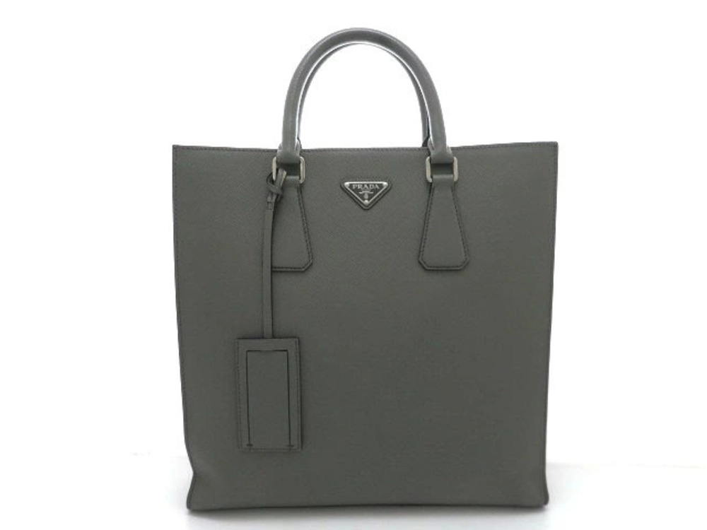 Prada Tote Tessuto Saffiano Bag Saffiano Gray